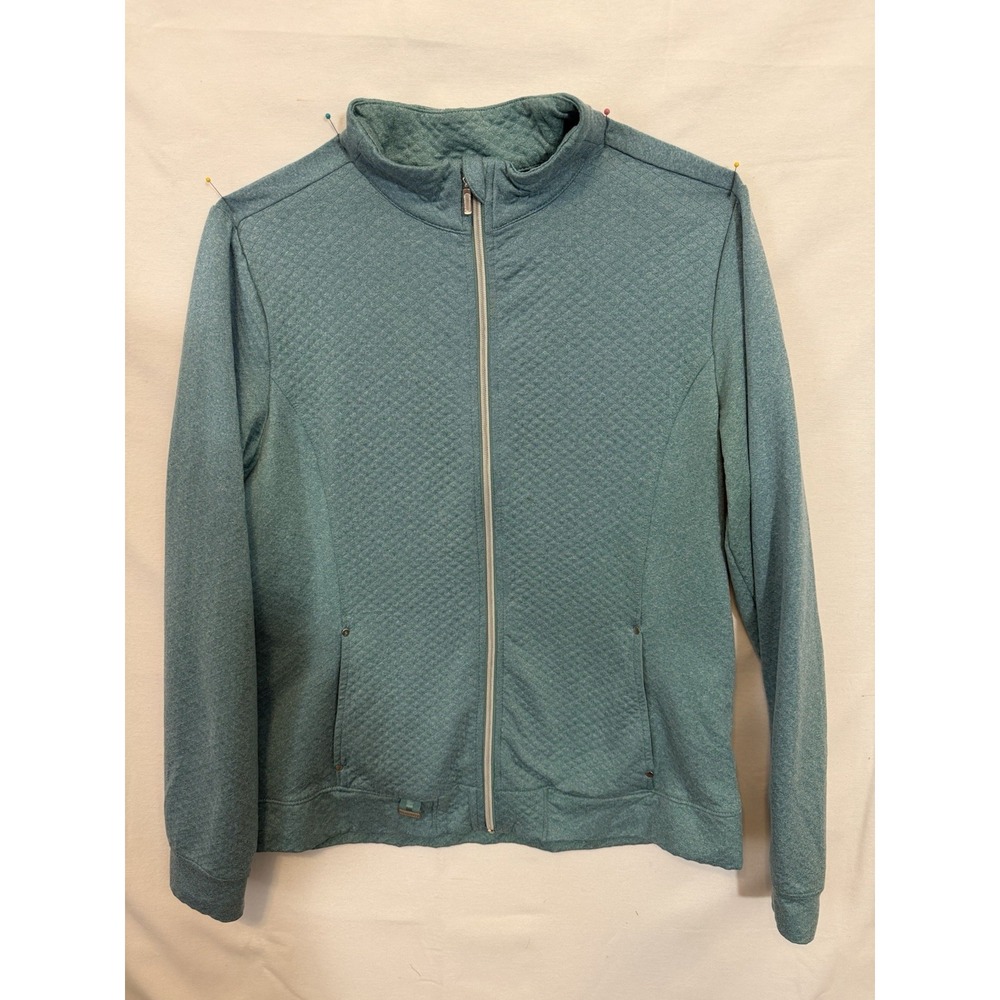 Full Zip Jacket Lady Hagen Golf Teal Athleisure Activewear Gorpcore Y2K Size M